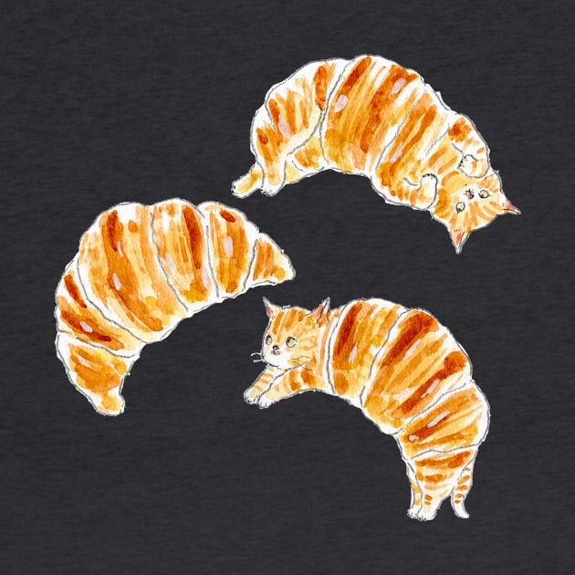 Croissant Cats by TOCOROCOMUGI